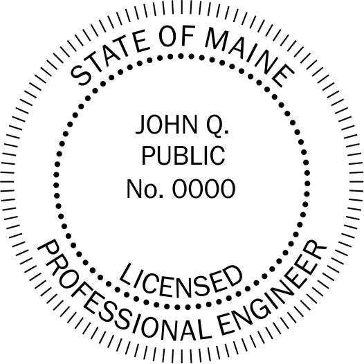 Maine Engineer Stamp and Seal - Prostamps