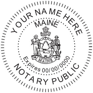 Maine Notary Stamp and Seal - Prostamps