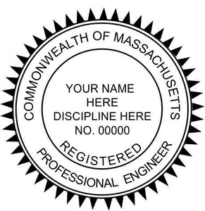 Massachusetts Engineer Stamp and Seal - Prostamps