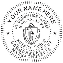 Massachusetts Notary Stamp and Seal - Prostamps