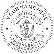 Massachusetts Notary Stamp and Seal - Prostamps
