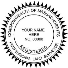 Massachusetts Land Surveyor Stamp and Seal - Prostamps