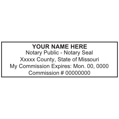 Missouri Notary Stamp and Seal - Prostamps