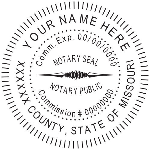 Missouri Notary Stamp and Seal - Prostamps