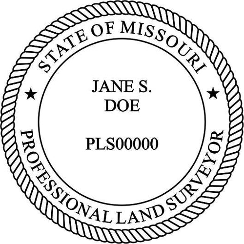Missouri Land Surveyor Stamp and Seal - Prostamps
