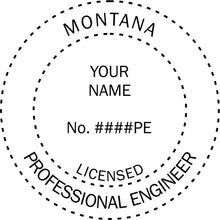 Montana Engineer Stamp and Seal - Prostamps