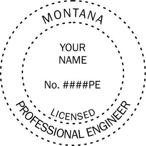Montana Engineer Stamp and Seal - Prostamps