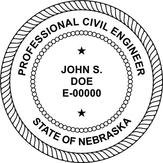Nebraska Engineer Stamp and Seal - Prostamps