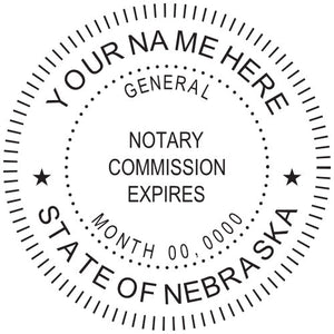 Nebraska Notary Stamp and Seal - Prostamps