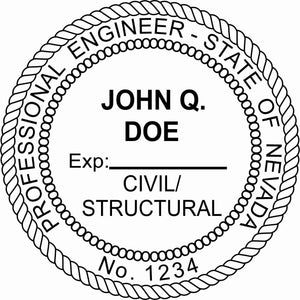 Nevada Engineer Stamp and Seal - Prostamps
