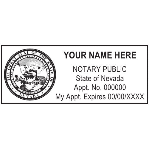 Nevada Notary Stamp and Seal - Prostamps