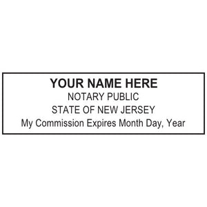 New Jersey Notary Stamp and Seal - Prostamps