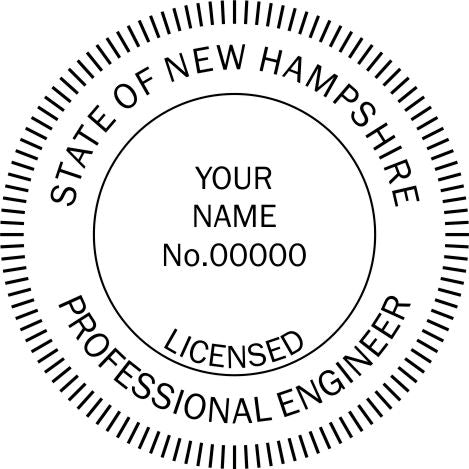 New Hampshire Engineer Stamp and Seal - Prostamps