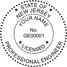 New Jersey Engineer Stamp and Seal - Prostamps