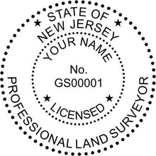 New Jersey Land Surveyor Stamp and Seal - Prostamps