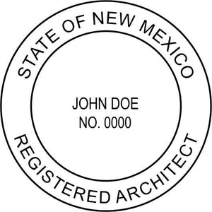 New Mexico Architect Stamp and Seal - Prostamps