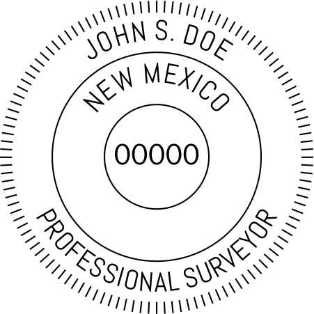New Mexico Land Surveyor Stamp and Seal - Prostamps