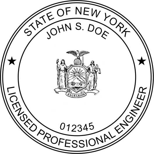 Self-Inking New York PE Stamp - State Board Approved | Ess