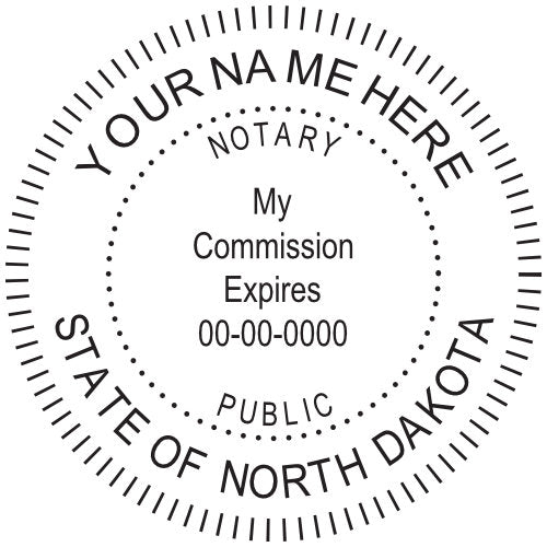 North Dakota Notary Stamp and Seal