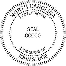 North Carolina Land Surveyor Stamp and Seal - Prostamps