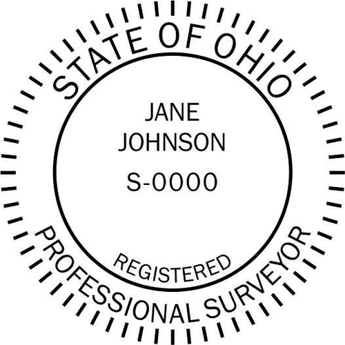 Ohio Land Surveyor Stamp and Seal - Prostamps