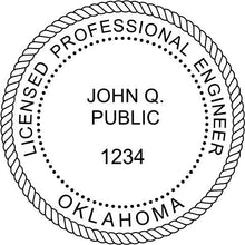 Oklahoma Engineer Stamp and Seal - Prostamps