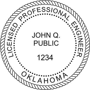 Oklahoma Engineer Stamp and Seal - Prostamps