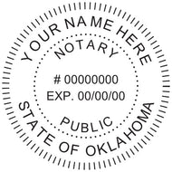 Oklahoma Notary Stamp and Seal - Prostamps