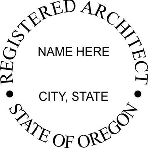 Oregon Architect Stamp and Seal - Prostamps
