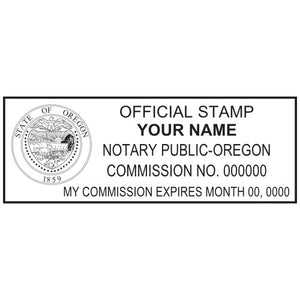 Oregon Notary Stamp and Seal - Prostamps