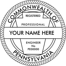 Pennsylvania Engineer Stamp and Seal - Prostamps