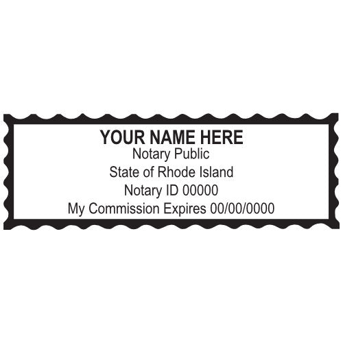 Rhode Island Notary Stamp and Seal - Prostamps