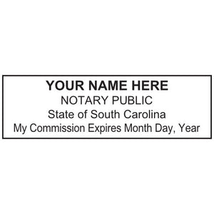 South Carolina Notary Stamp and Seal - Prostamps