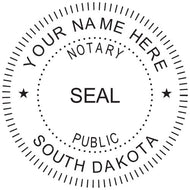 South Dakota Notary Stamp and Seal - Prostamps
