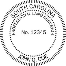 South Carolina Land Surveyor Stamp and Seal - Prostamps