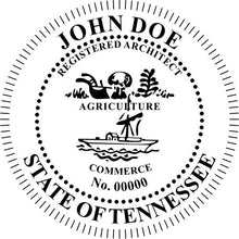 Tennessee Architect Stamp and Seal - Prostamps