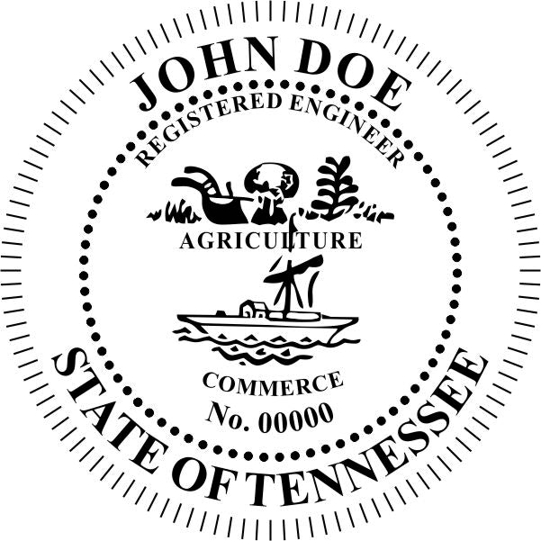 Tennessee Engineer Stamp and Seal - Prostamps