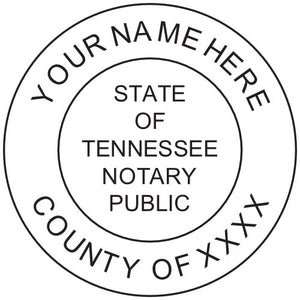 Tennessee Notary Stamp and Seal - Prostamps
