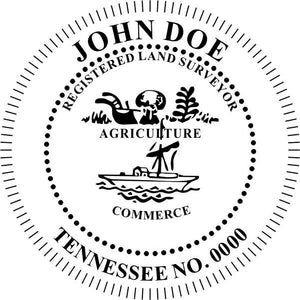 Tennessee Land Surveyor Stamp and Seal - Prostamps