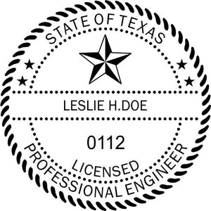 Texas Engineer Stamp and Seal - Prostamps