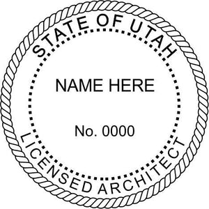Utah Architect Stamp and Seal - Prostamps