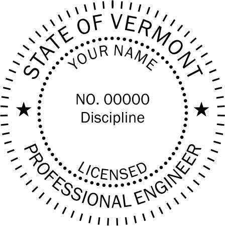 Vermont Engineer Stamp and Seal - Prostamps