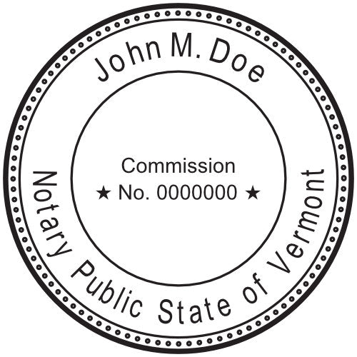 Vermont Notary Stamp and Seal - Prostamps