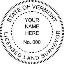 Vermont Land Surveyor Stamp and Seal - Prostamps