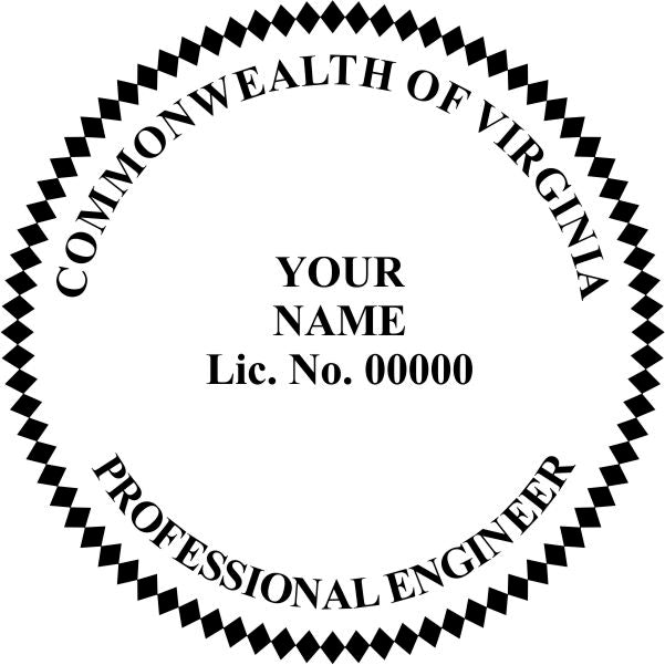 Virginia Engineer Stamp and Seal - Prostamps