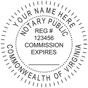 Virginia Notary Stamp and Seal - Prostamps