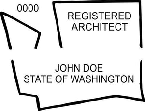 Washington Architect Stamp and Seal - Prostamps