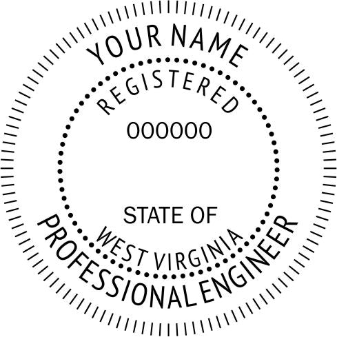 West Virginia Engineer Stamp and Seal - Prostamps