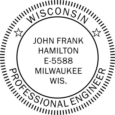 Wisconsin Engineer Stamp and Seal - Prostamps