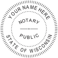 Wisconsin Notary Stamp and Seal - Prostamps